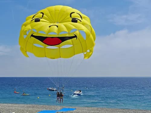 Parasailing In Coron Town On Palawan Island